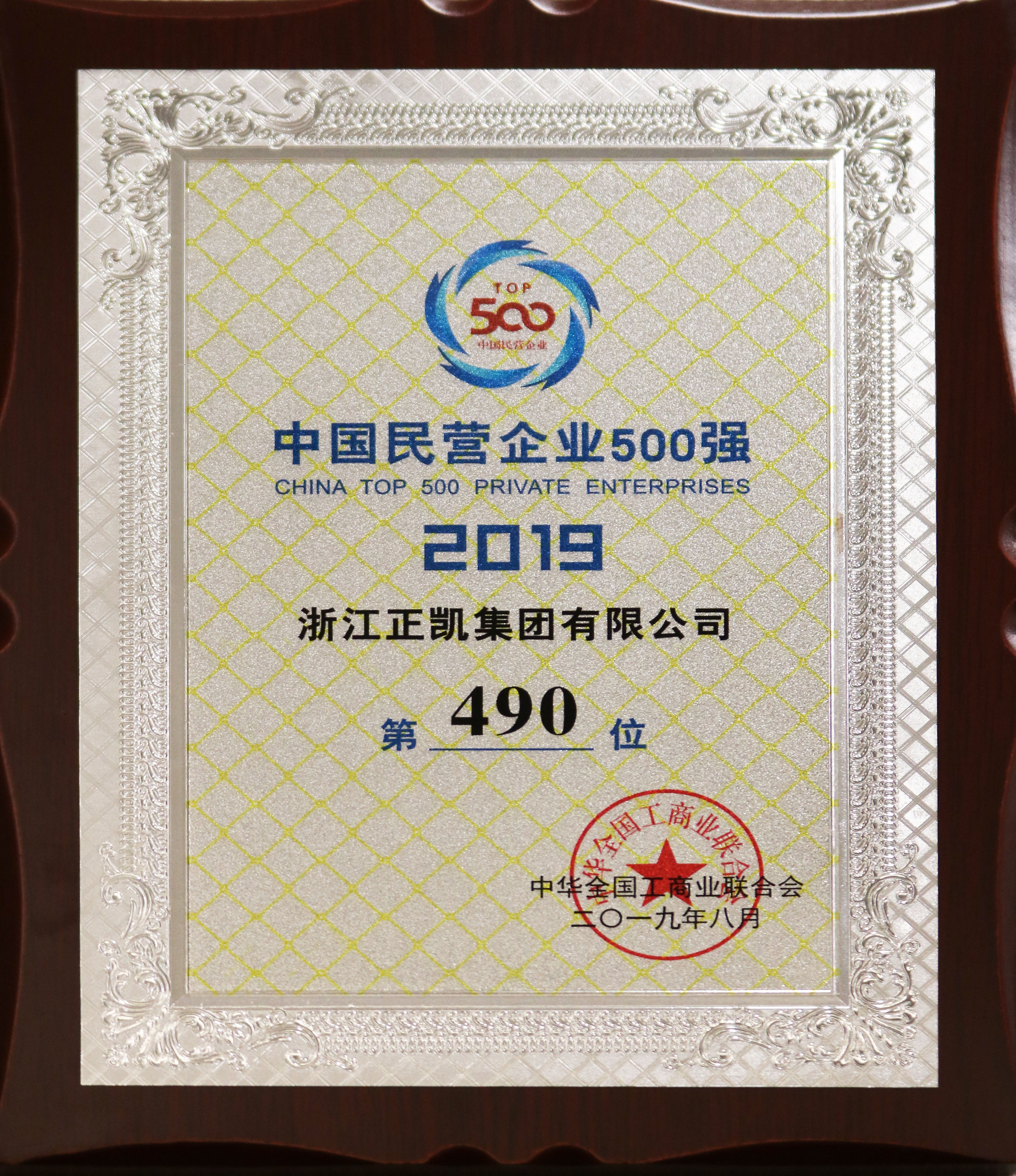 8.2019年中國民營企業(yè)500強(qiáng)